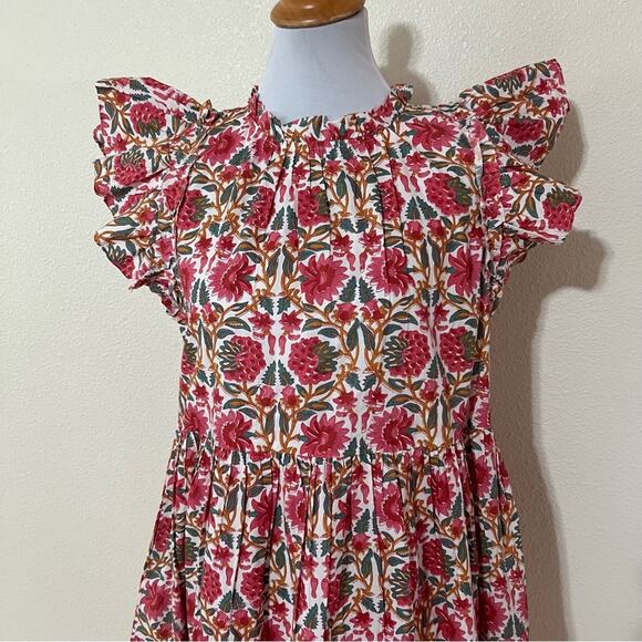 Caroline Constas NY Pink floral Strawberry mini shift swing dress NEW Medium - Picture 3 of 10